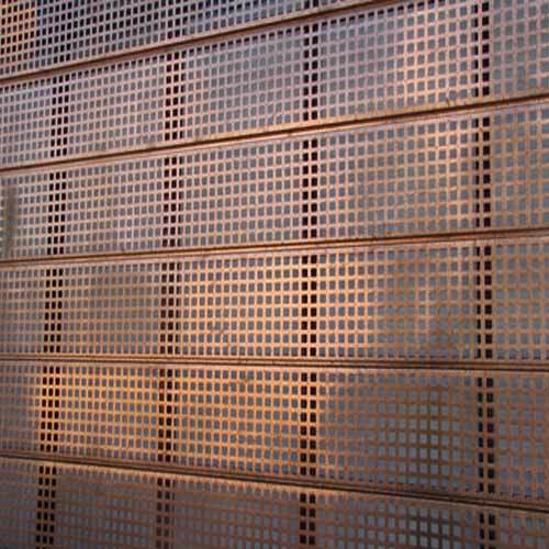 Galvanized / Powder Coated Perforated Corrugated Metal Sheet for Roofing